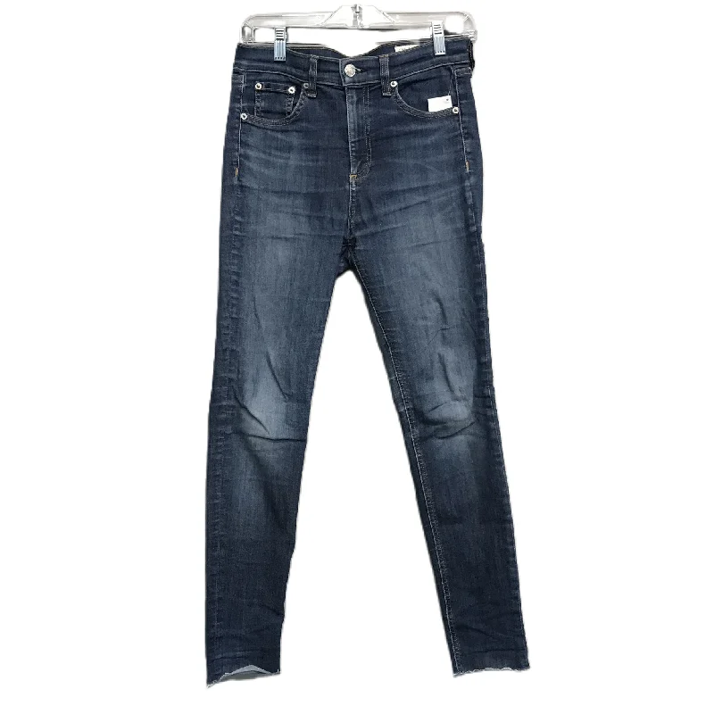 Jeans Skinny By Rag & Bones Jeans In Blue Denim, Size: 4