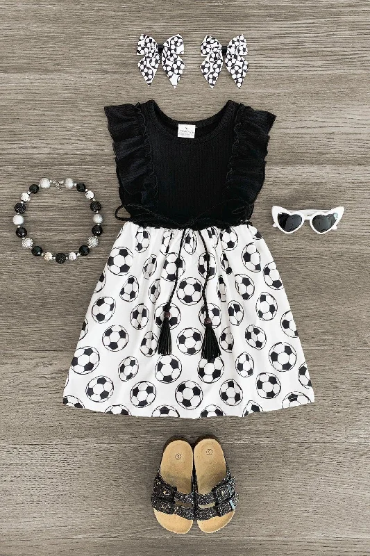 Black & White Soccer Dress