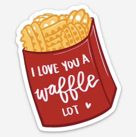 Love you a Waffle Lot Sticker