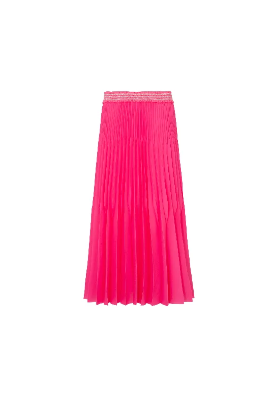 COOP PLEAT CODES SKIRT - HOT PINK