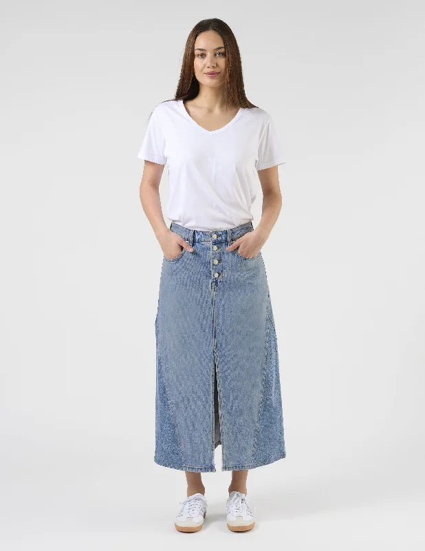 Taylah Skirt - Mid Blue