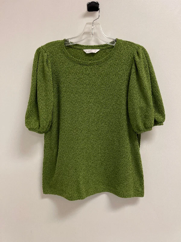 Top Short Sleeve By Lc Lauren Conrad In Green, Size: M