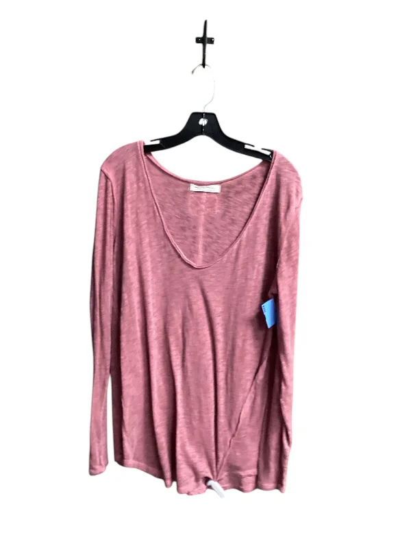 Top Long Sleeve Basic By We The Free In Pink, Size: L