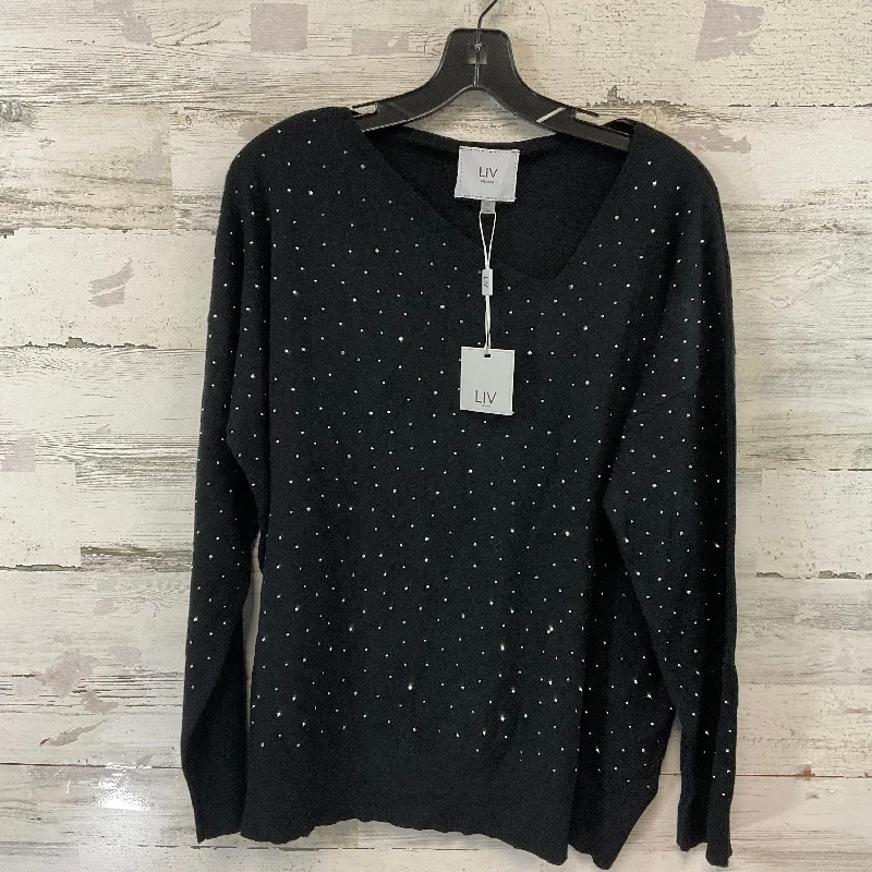 Top Long Sleeve By LIV MILANO In Black, Size: Xl