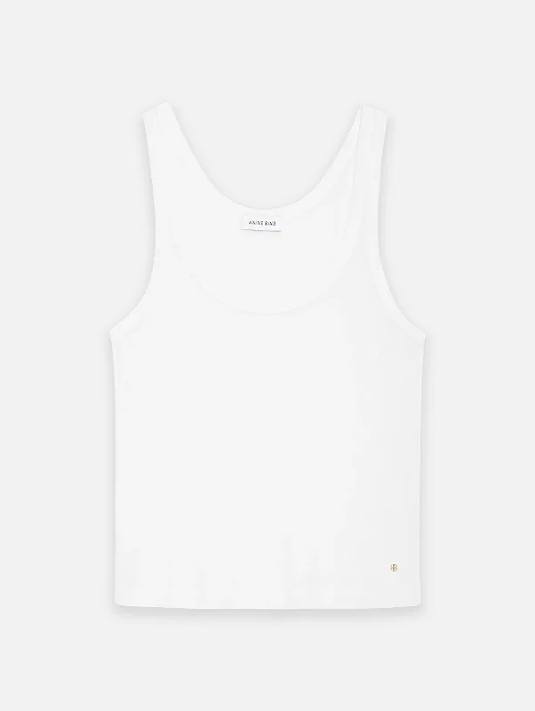 Brine Cashmere Blend Tank in Off White